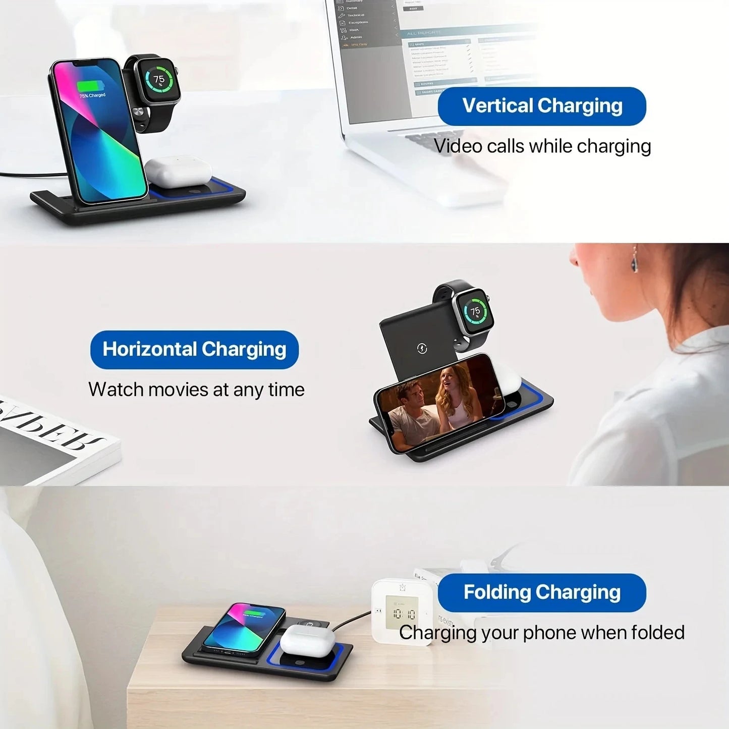 3-In-1 Wireless Charger