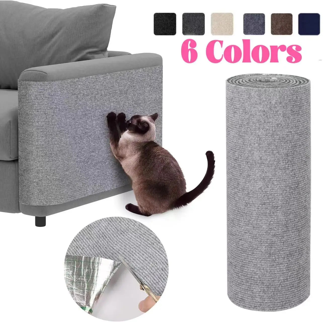 Cat Scratching Mat,Self-Adhesive Cat Scratcher // Free Shipping