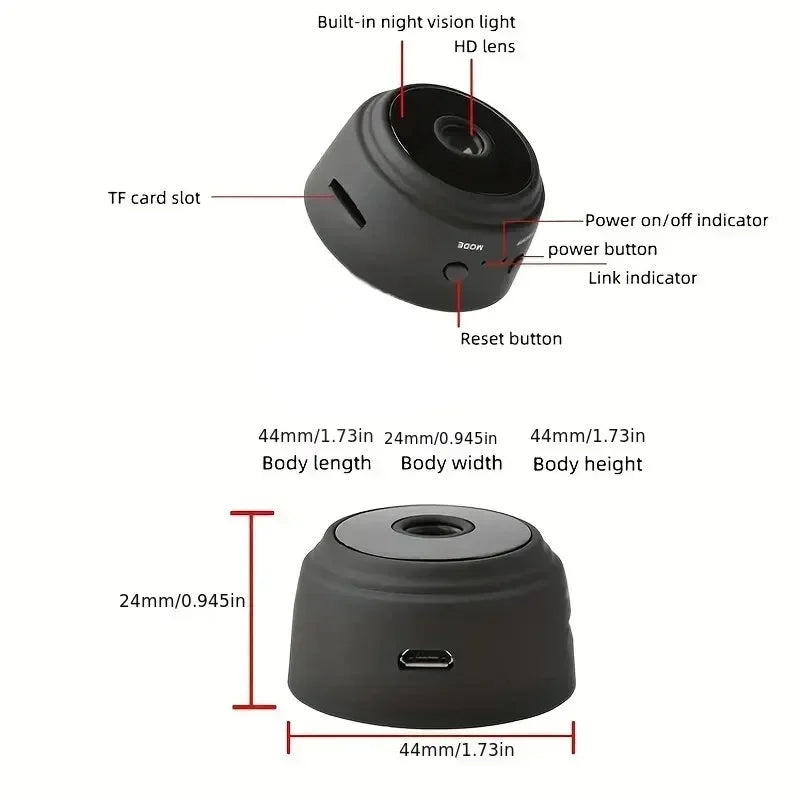 A9 Mini Camera Wifi 1080P HD Wireless Security Monitor For Home //FREE SHIPPING